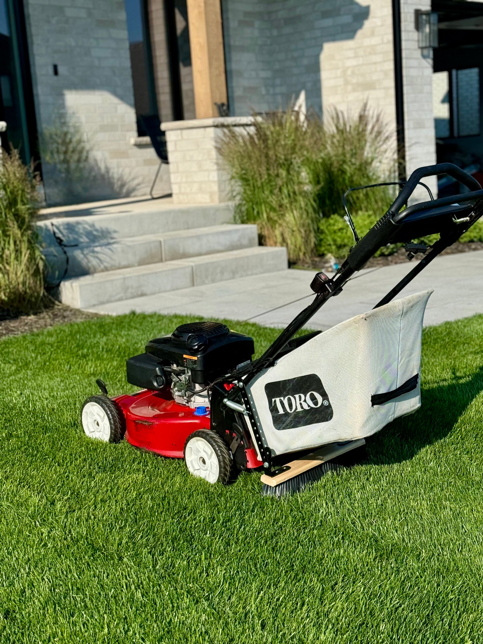 toro mower with otl stripe kit.