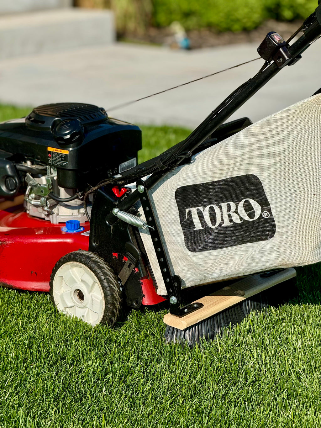 toro mower with otl stripe kit 18in brush